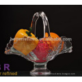 crystal glass basket